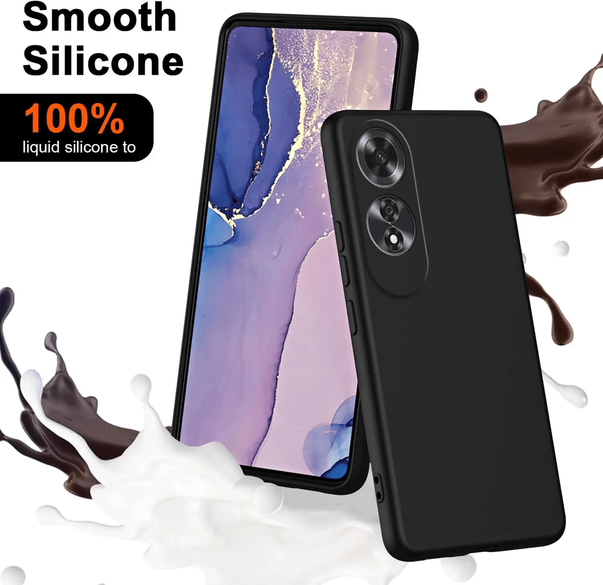 Flexible Liquid Silicone TPU Case for OPPO Soft Touch Shockproof Cover