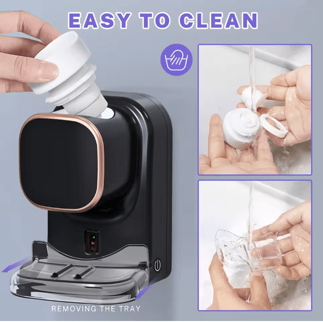 AutoPress Wall Mounted Automatic Toothpaste Dispenser Touch Free Bathroom Use