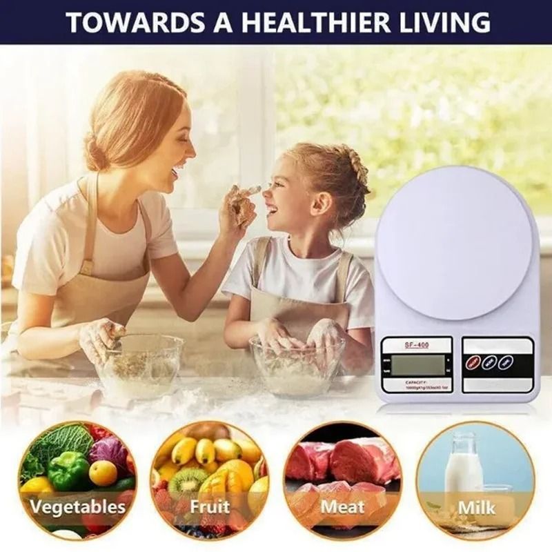 Digital Kitchen Scale 10kg 1g Precise Food Balance Electronic Scale with LCD Display