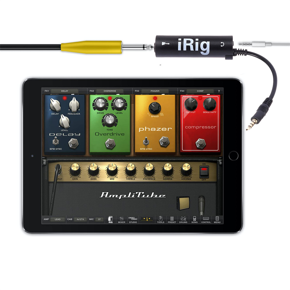 Guitar Interface Converter Audio Cable with High Fidelity and Low Background Noise