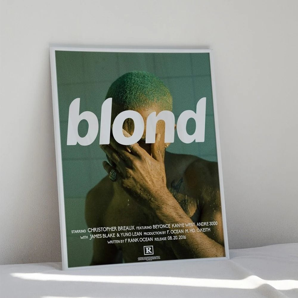 Modern Blond Frank Ocean Hypebeast Rap Fashion Album Wall Art Canvas