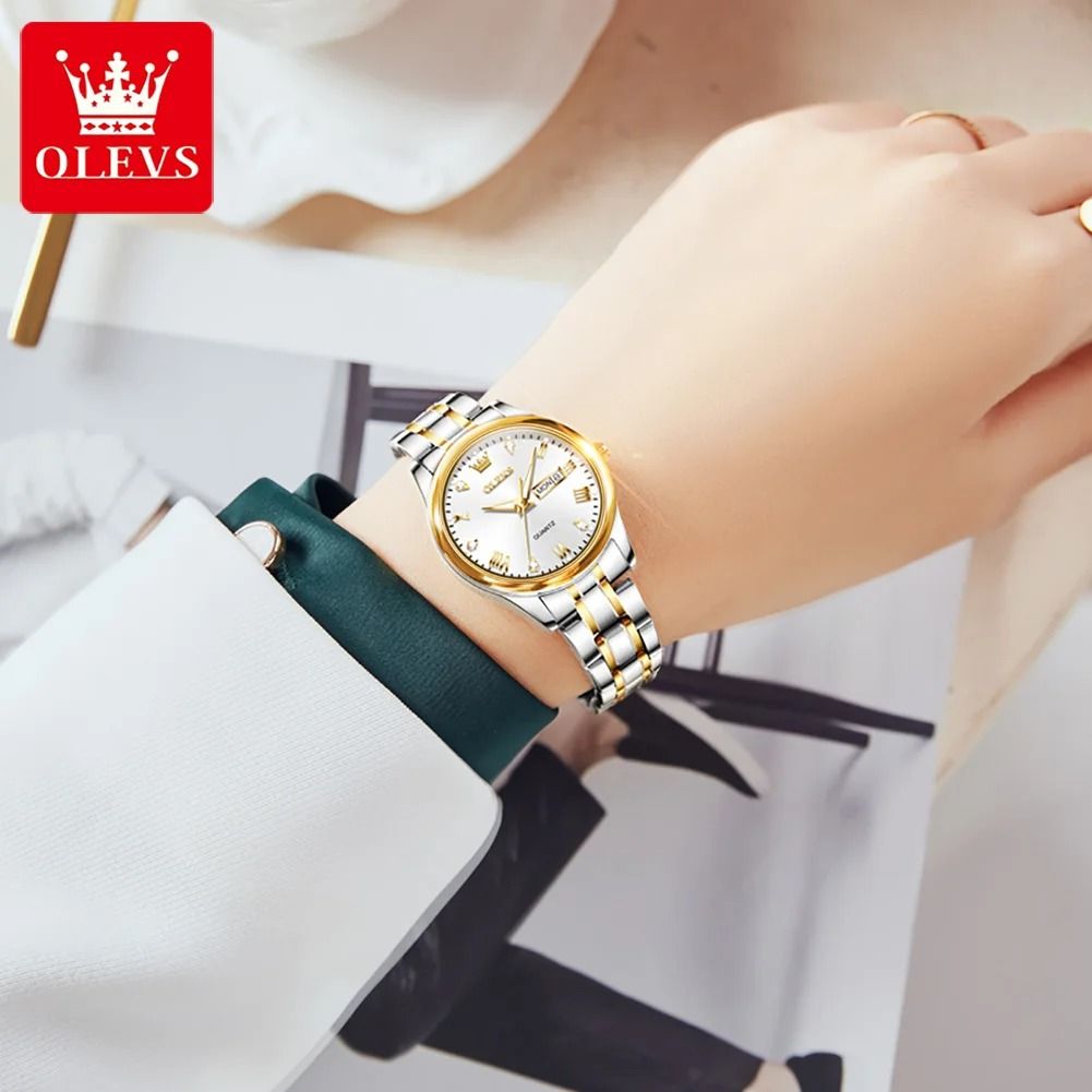 Diamond Dial Luxury Calendar Watch