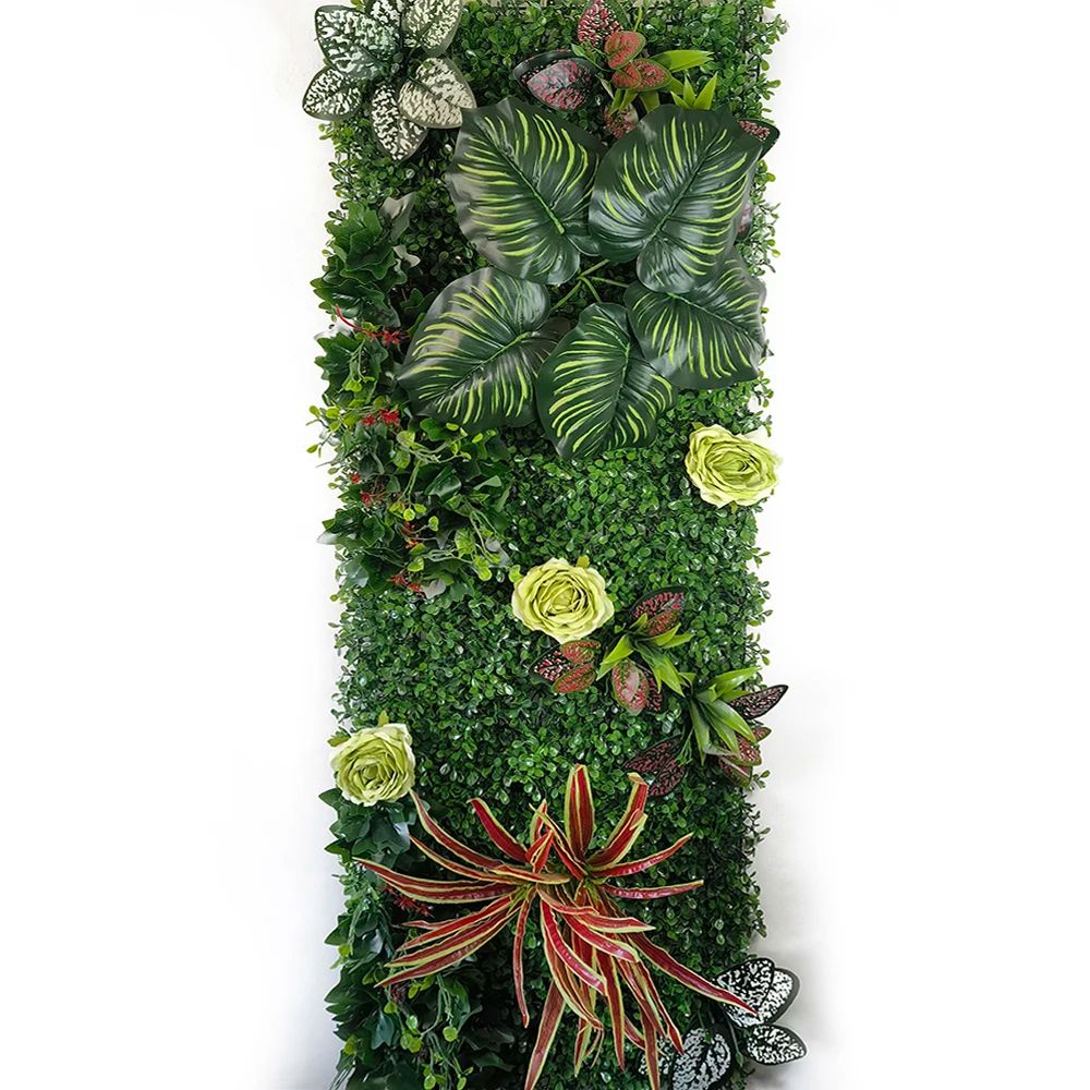 Artificial Plant Wall Panel – Lush Greenery Wall Decor for Indoor Vertical Garden & Event Backdrops