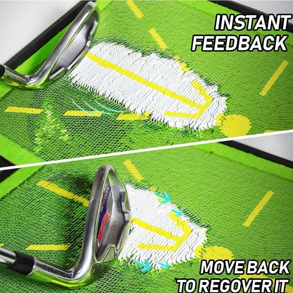 Golf Strike Training Mat – Bead Display Swing Trace Detection Pad – High-Yield Beginner Skill Optimization Hub
