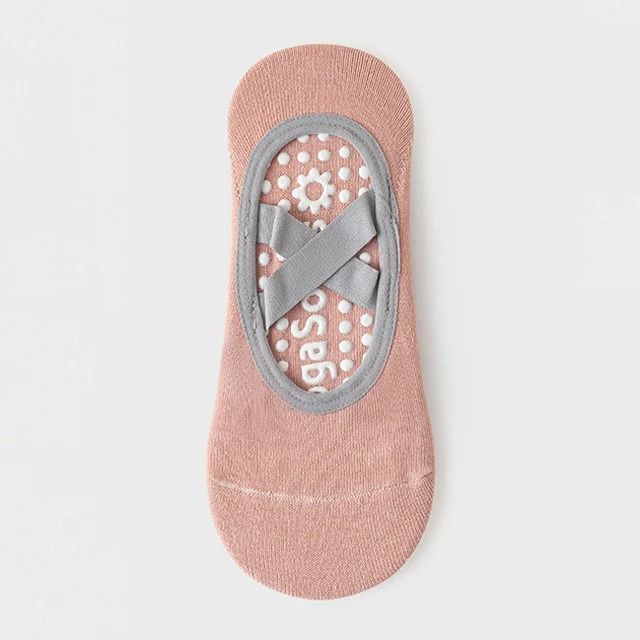 Breathable Towel Bottom Yoga Socks Women Silicone Non Slip Bandage Pilates Ladies Ballet Dance Socks