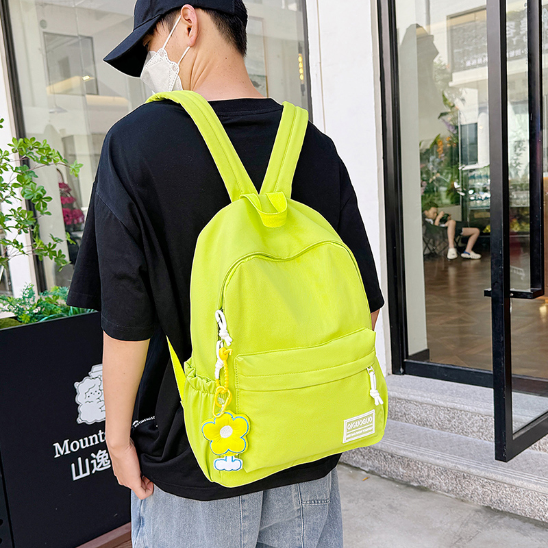 Cute Bow Printed Nylon Backpack for Girls & Women Adjustable Travel & Schoolbag