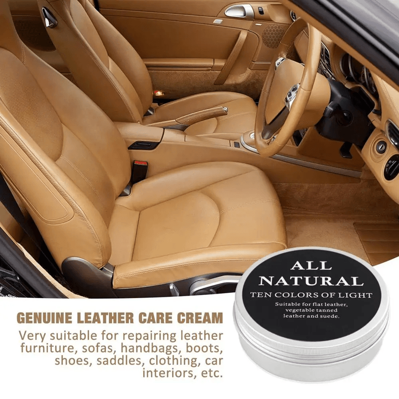 Premium Leather Care Cream for Shoes Bags and Car Interiors