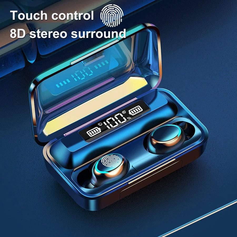 RGB LED Wireless TWS Earbuds with Display