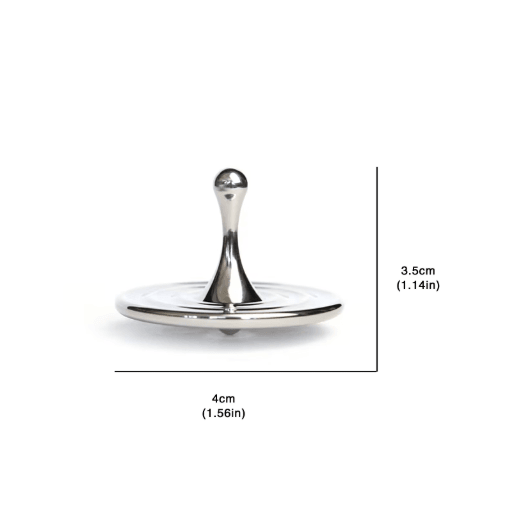 Teardrop Metal Fidget Spinner Premium Zinc Alloy Anxiety Relief Desk Toy