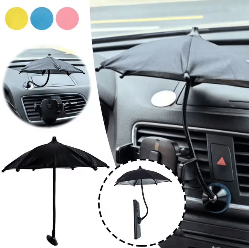 SunShield 360 Magnetic Phone Umbrella – Anti-Glare Rotating Mini Shade for iPhone