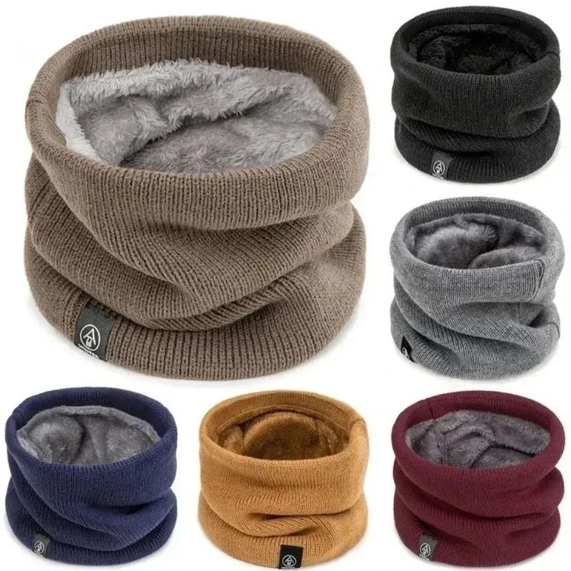 Knitted Neck Warmer Soft Winter Sports Scarf for Men and Women
