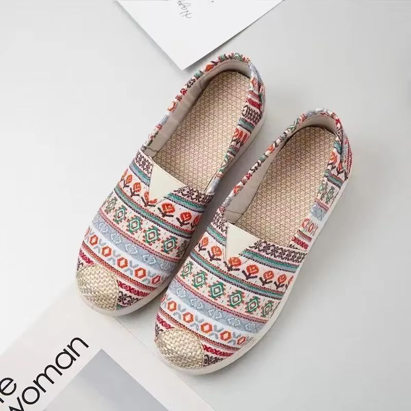 Breathable Mesh Lightweight Casual Women's Slip-On Flats Fisherman Shoes