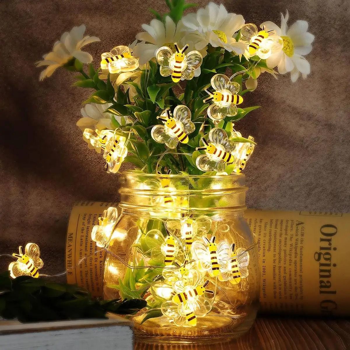 Bee String Lights Battery Operated