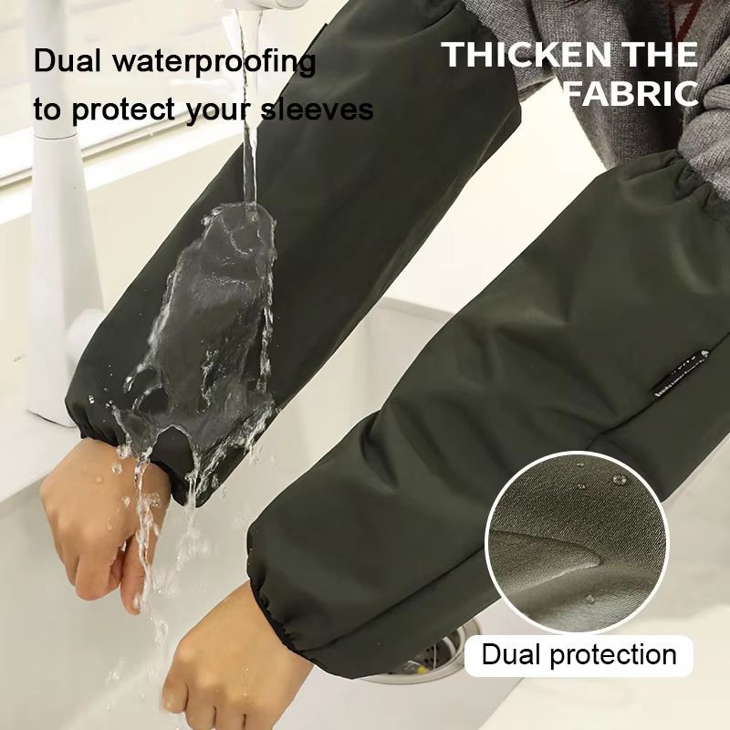 Winter Adult Waterproof Oilproof Oversleeve Arm Protectors – Anti-Dirty Sleeves for Housework, Kitchen and Cleaning