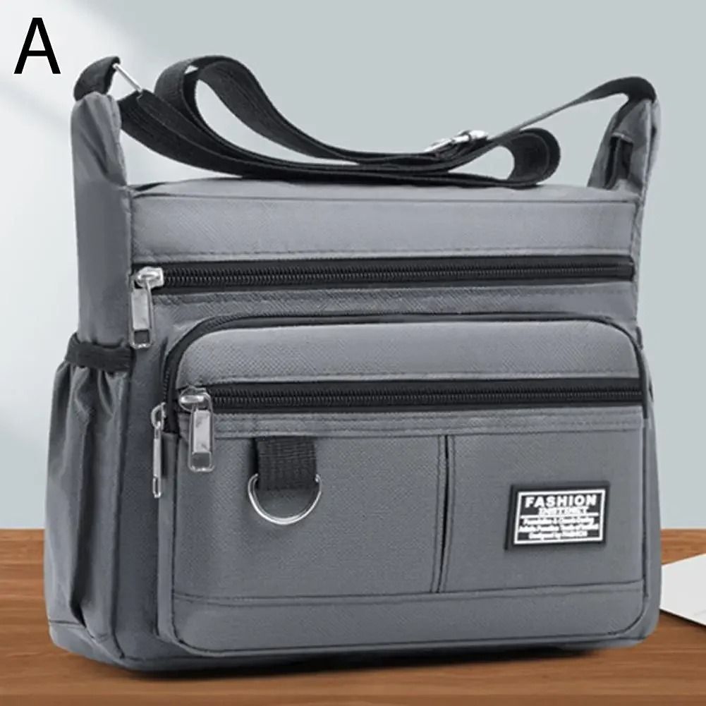 Professional Men's Large Capacity Multi-Layer Crossbody Bag