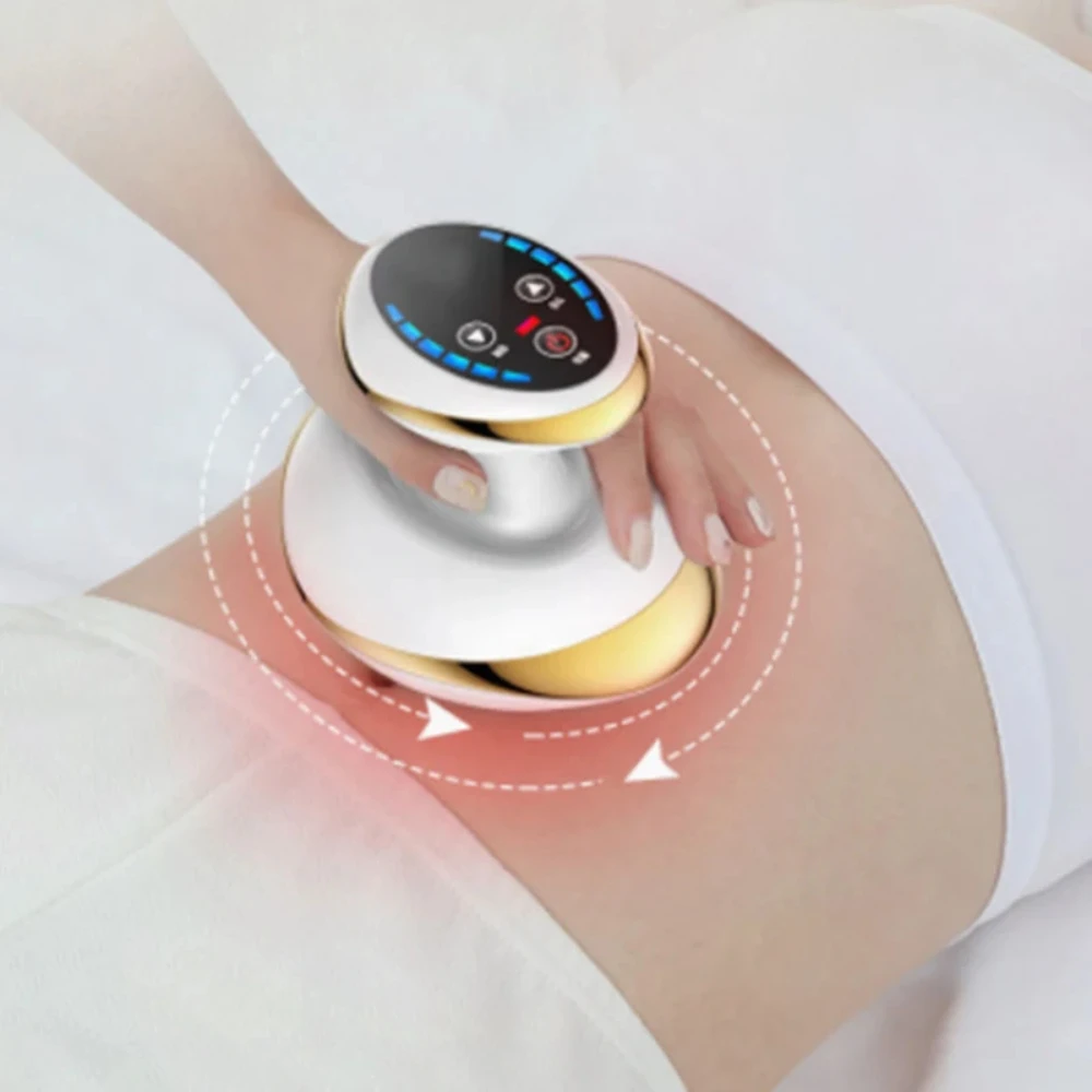 Home Rechargeable Fat Burner Guasha Massage, Pressure Vacuum Suction Cup, Electric Heating Cupping Massager