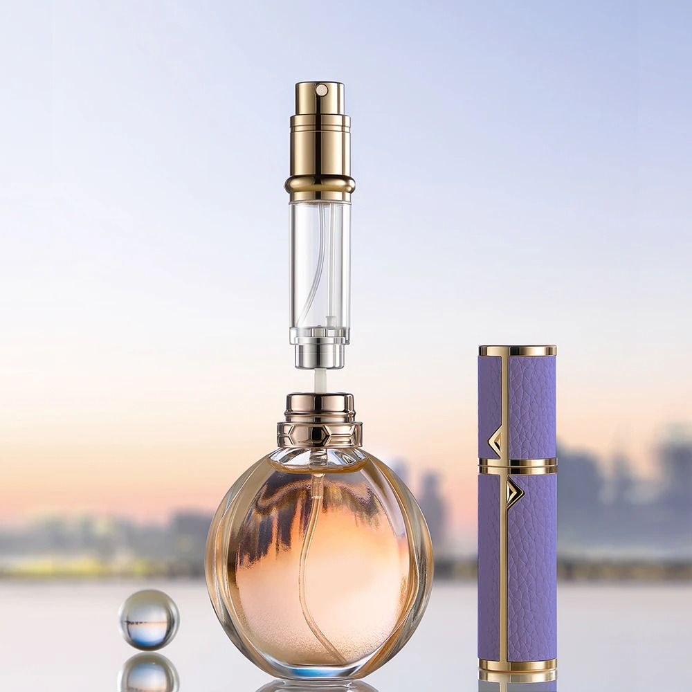 5ml PU Leather Mini Perfume Atomizer Spray Bottle