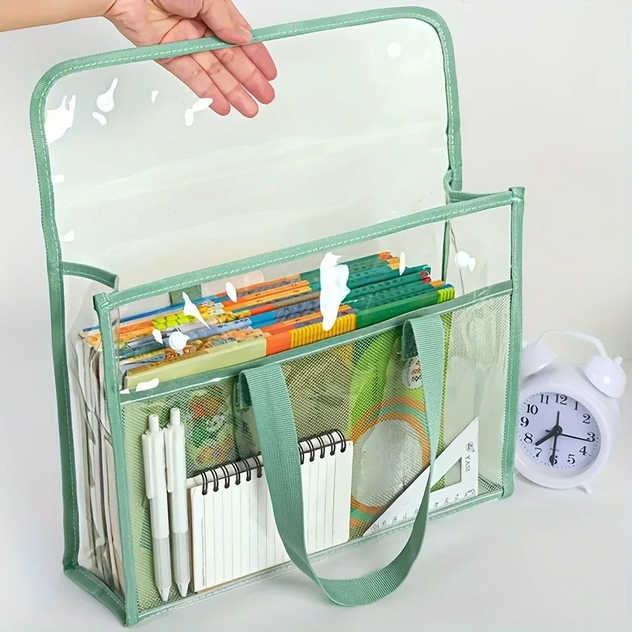 Expandable Waterproof Document Folder with Large Capacity Transparent File Bag