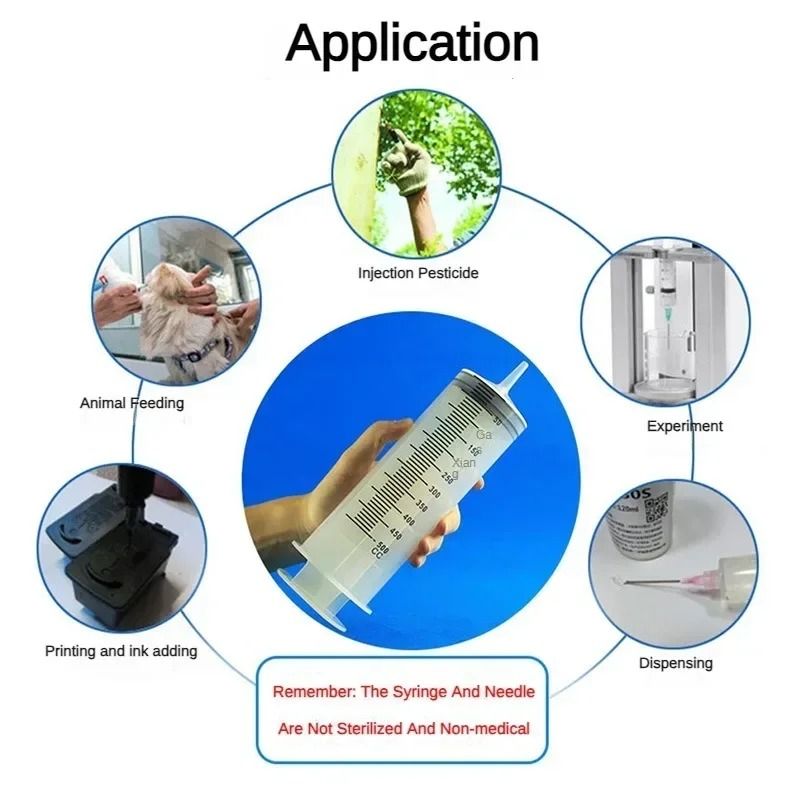Large Capacity Reusable Syringe Oil Pump with Hose