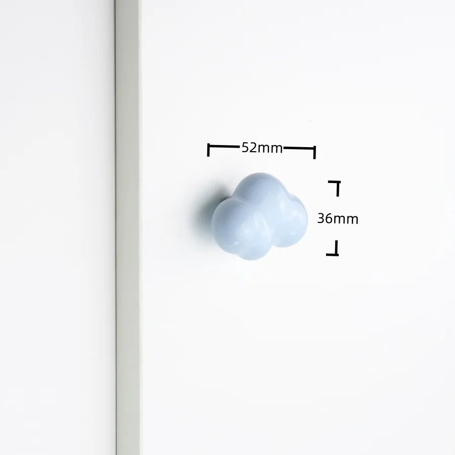 Cute Ceramic Star Moon Cloud Cabinet Knobs