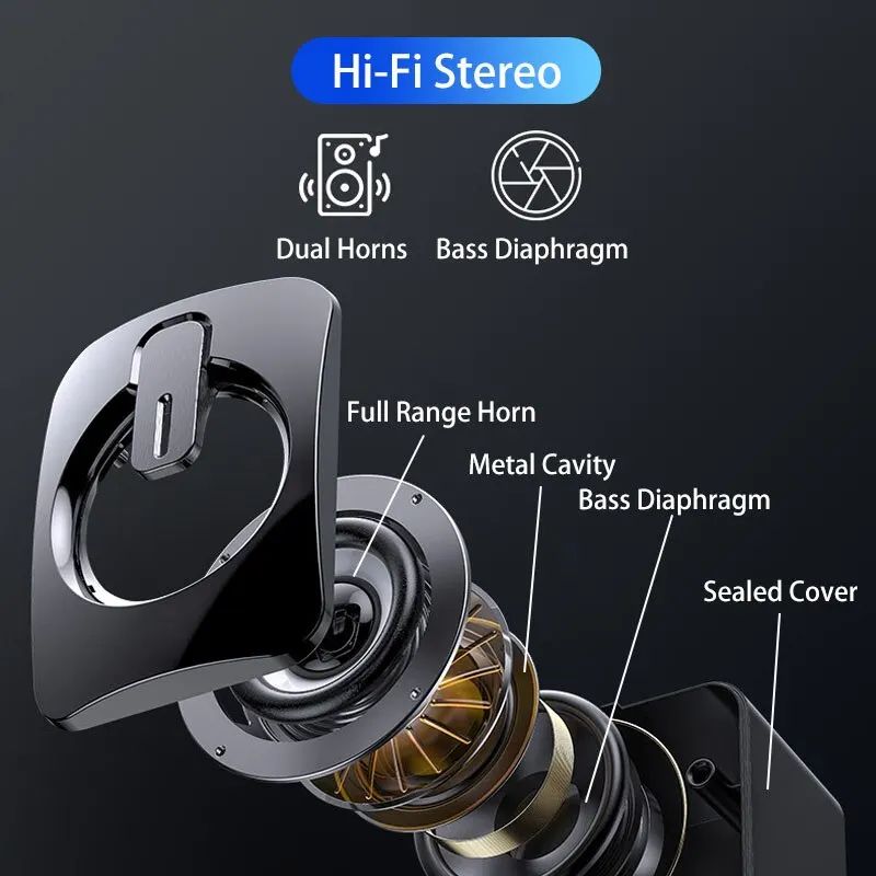 USB Wired Computer Speakers with LED Light & Built-In Microphone