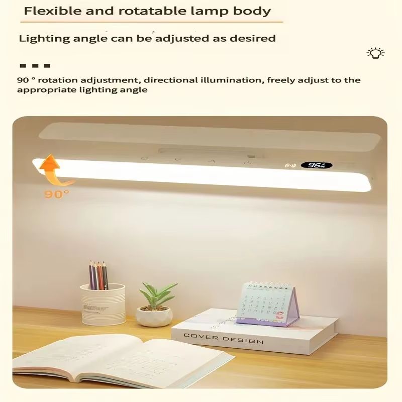 LED Touch Control Study Night Light with Battery Display