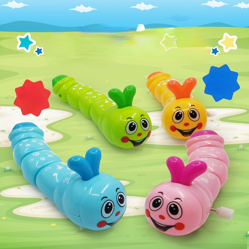 Caterpillar Shape Crawling Toy Cartoon Animals Wind Up Toys for Kids