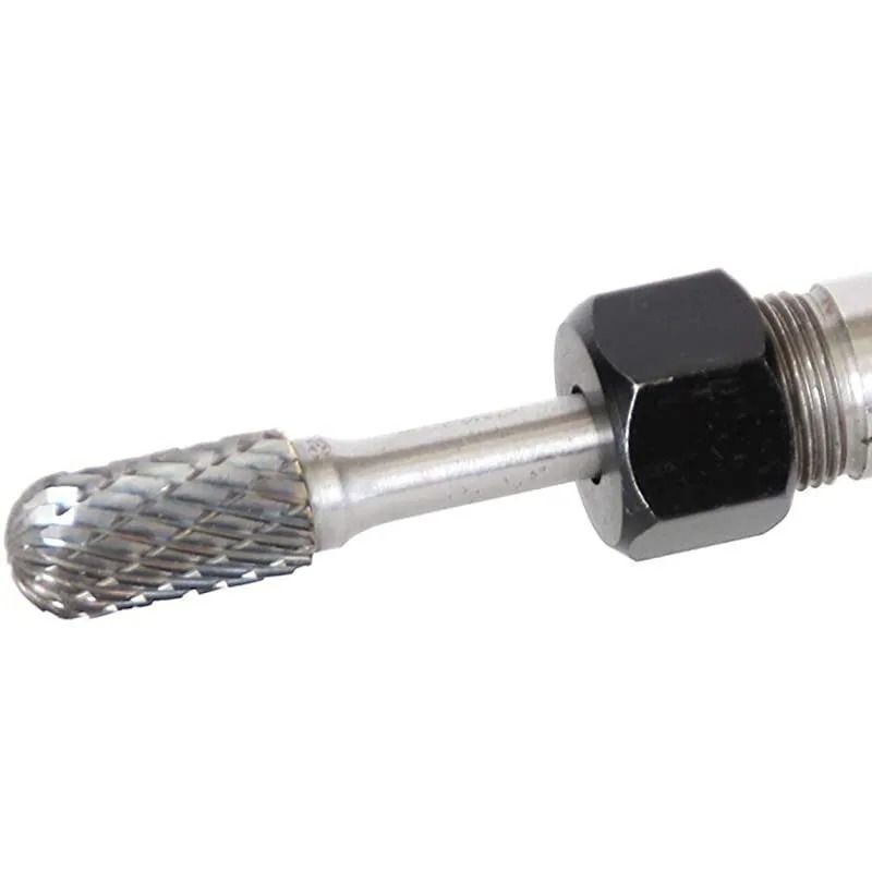 Tungsten Carbide Rotary Burr with 1/4 Inch Shank, Style C Ball Nose Cylinder