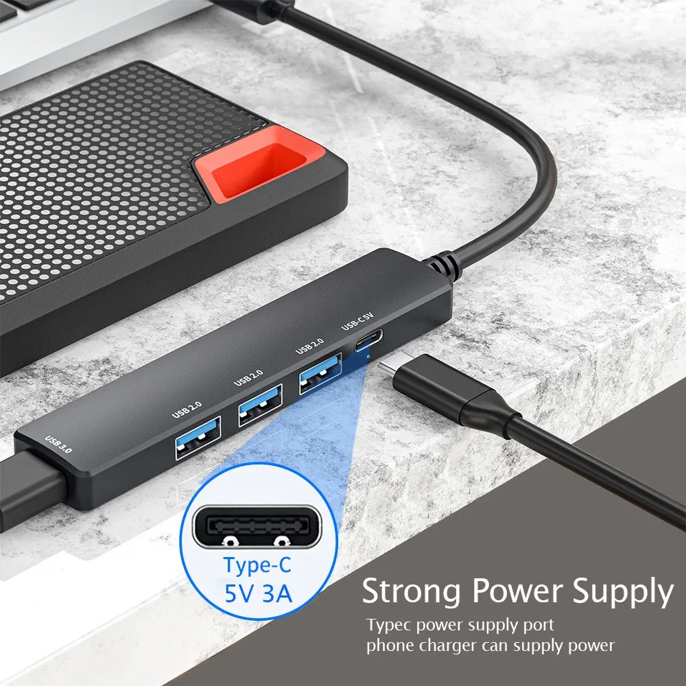USB Type C Multiport Adapter PD Docking Station For Macbook Notebook Computer Data Transfer