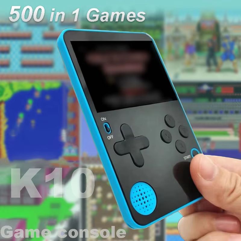 Retro Handheld Game Console with 500 Classic Games – Portable LCD Mini Console for Kids & Adults