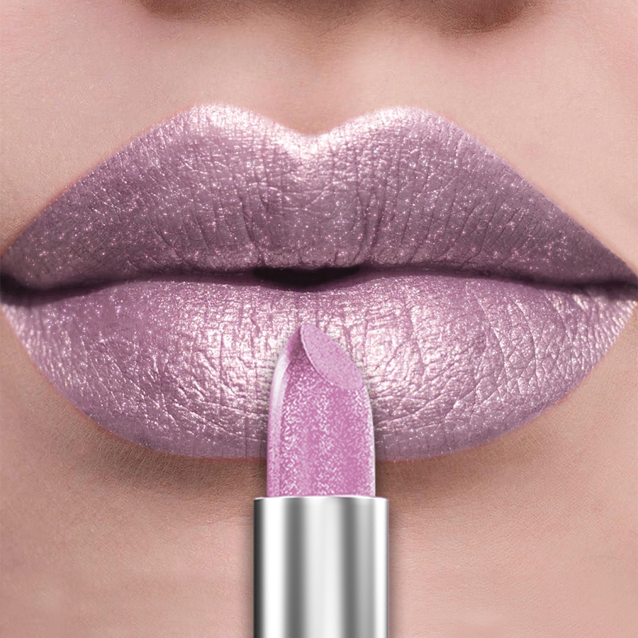 Bold Intense Glitter Metallic Lipstick Long-Lasting Pearlescent Lip Tint