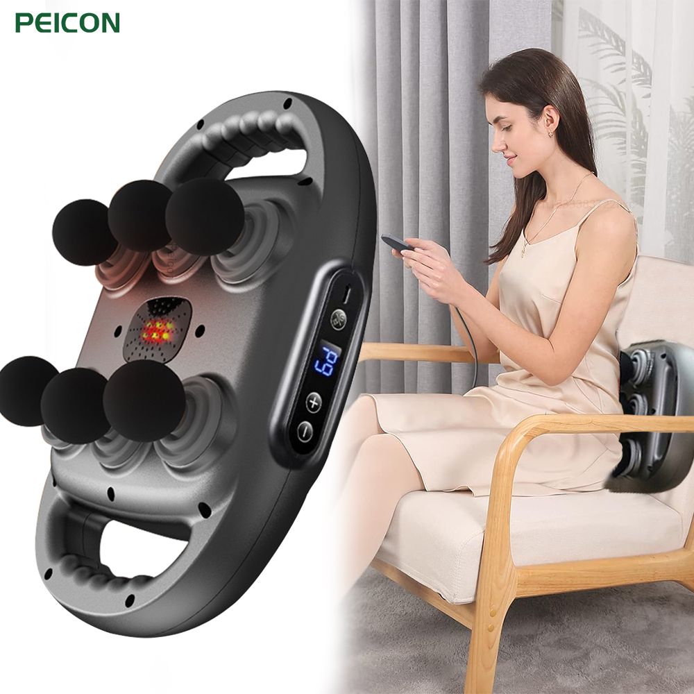 PulsePro 6-Head Deep Tissue Massage Gun – High-Frequency Muscle Recovery Tool