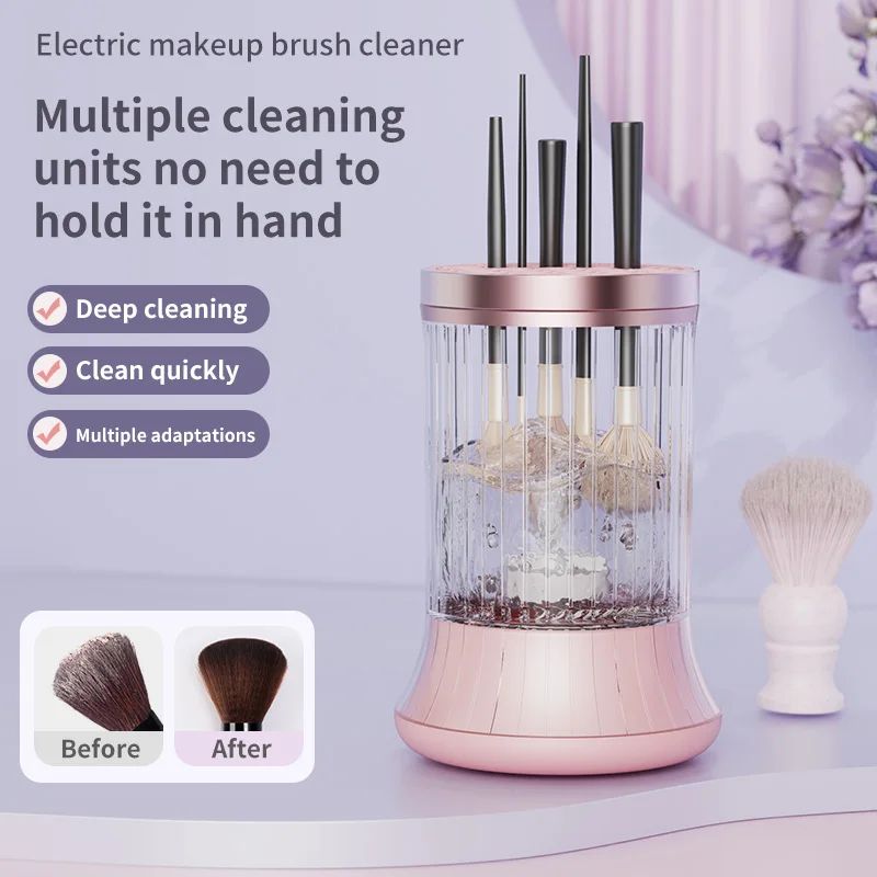 Electric Makeup Brush Cleaner with Drying Function