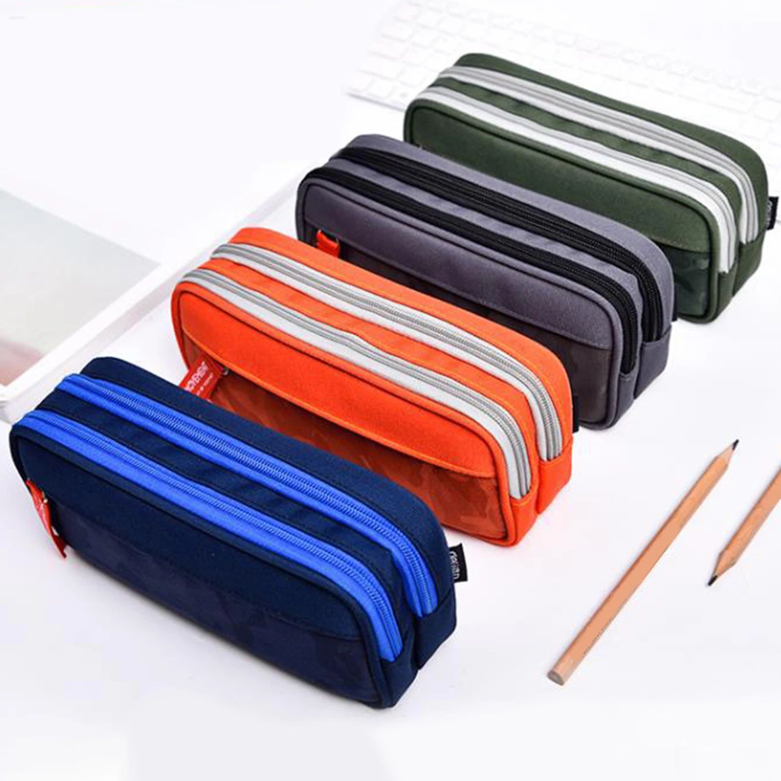 Multi Layer Zipper Pencil Case