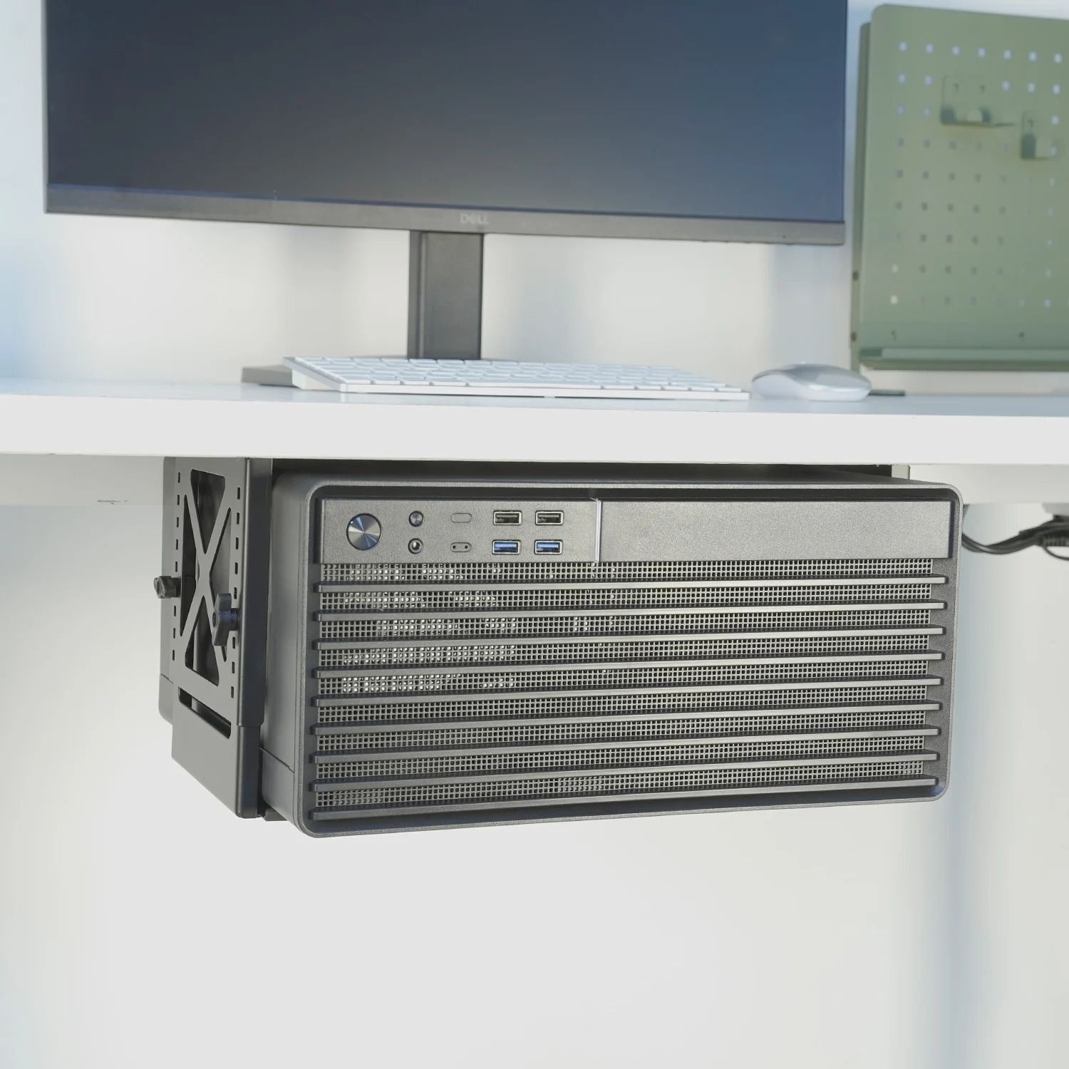 Adjustable Under Desk PC And NAS Mount Bracket Holder