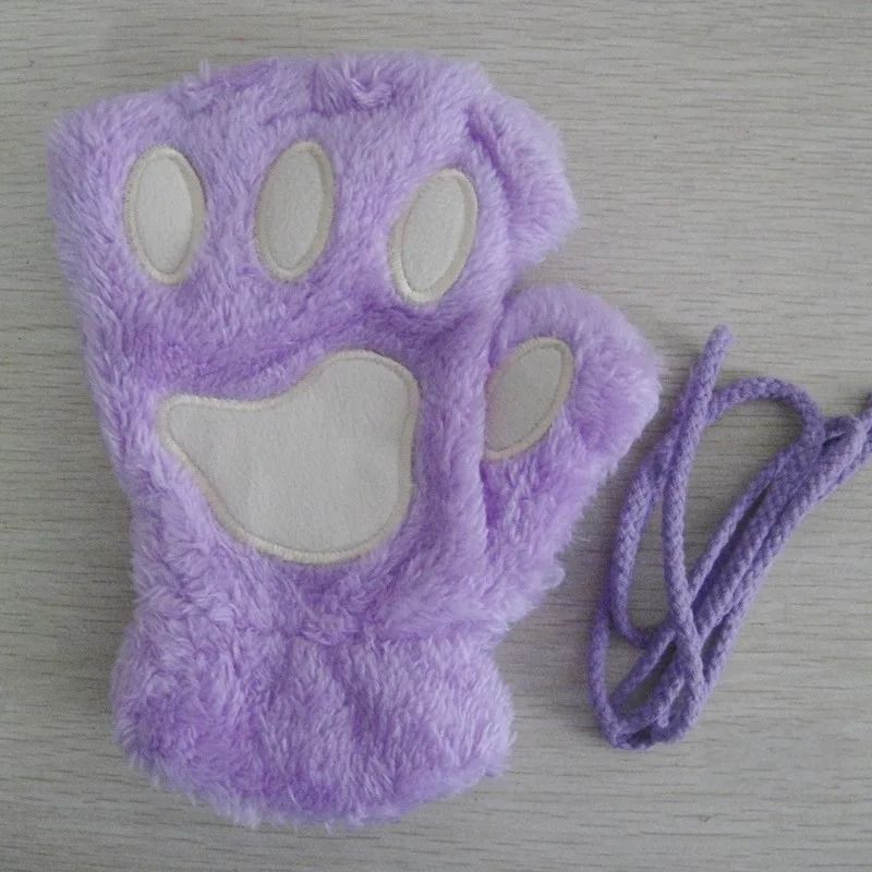 Plush Fingerless Hand Warmers