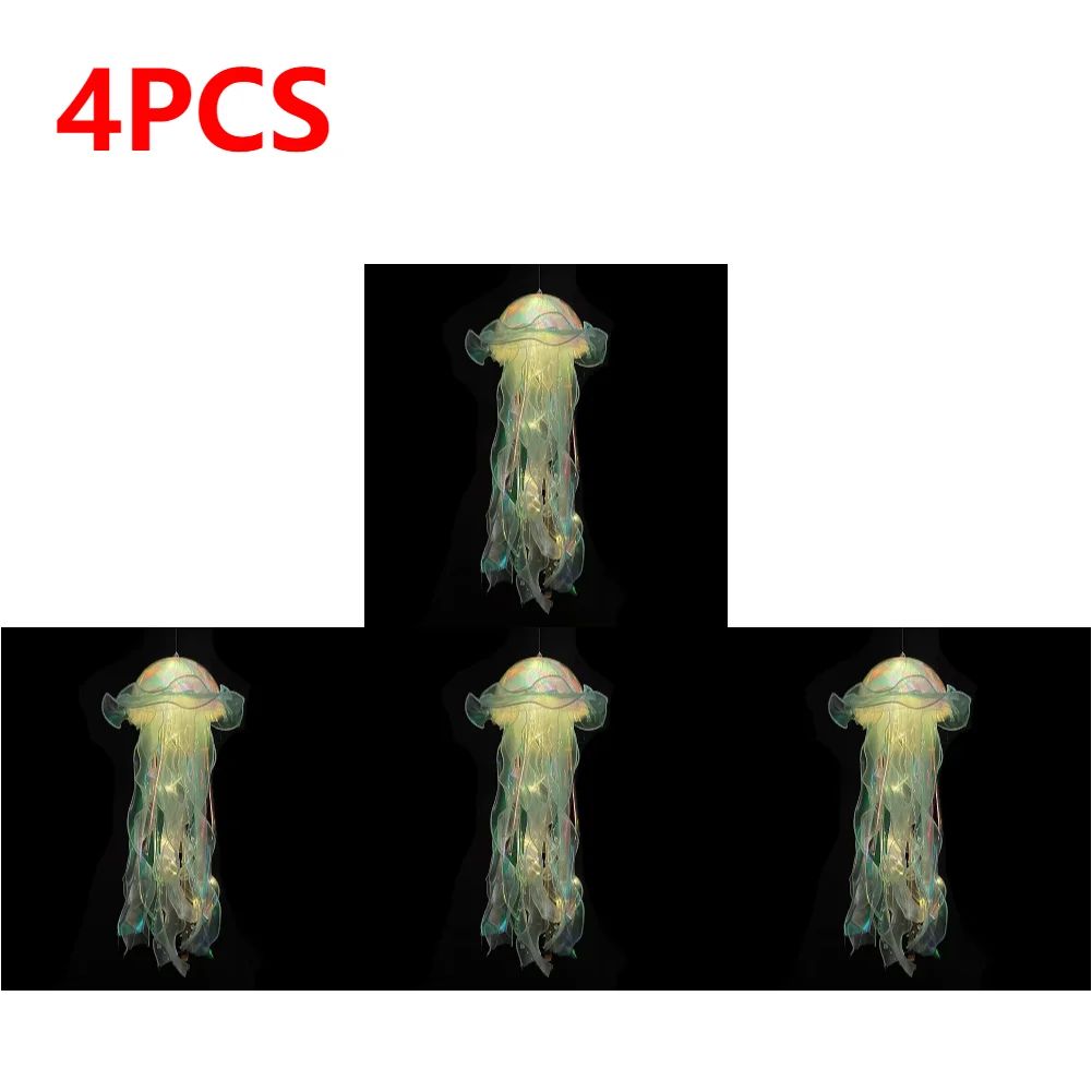 DIY Jellyfish Hanging LED Ceiling Lamp