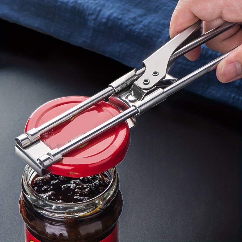 Adjustable Stainless Steel Multi-Function Jar & Bottle Opener – Labor-Saving Kitchen Tool for Effortless Lids and Cans