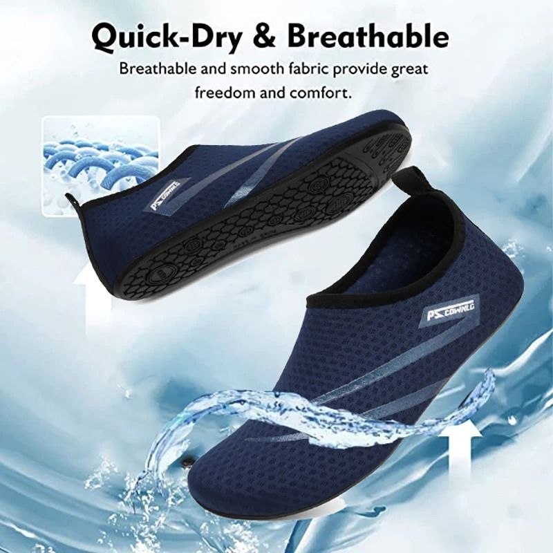 Unisex Quick Dry Water Shoes Breathable Non Slip Beach and Swim Footwear