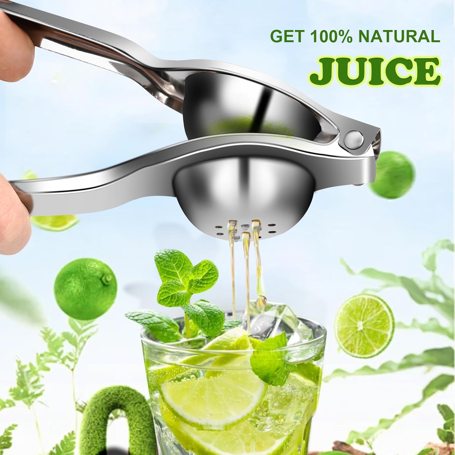 Stainless Steel Lemon Squeezer, Manual Lemon Clip, Household Orange Citrus Juicers, Fruit Pressing Kitchen Accessories
