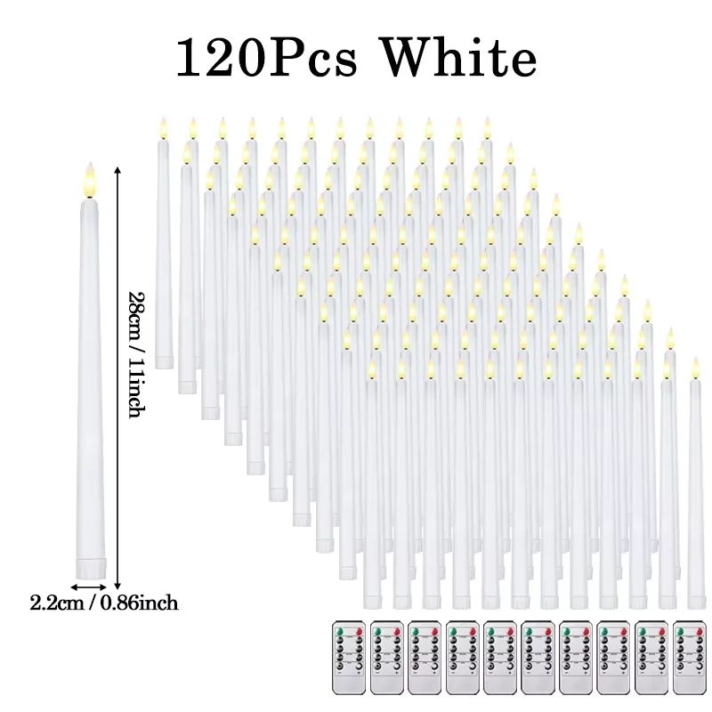 Flameless LED Taper Candles Set with Flickering Light