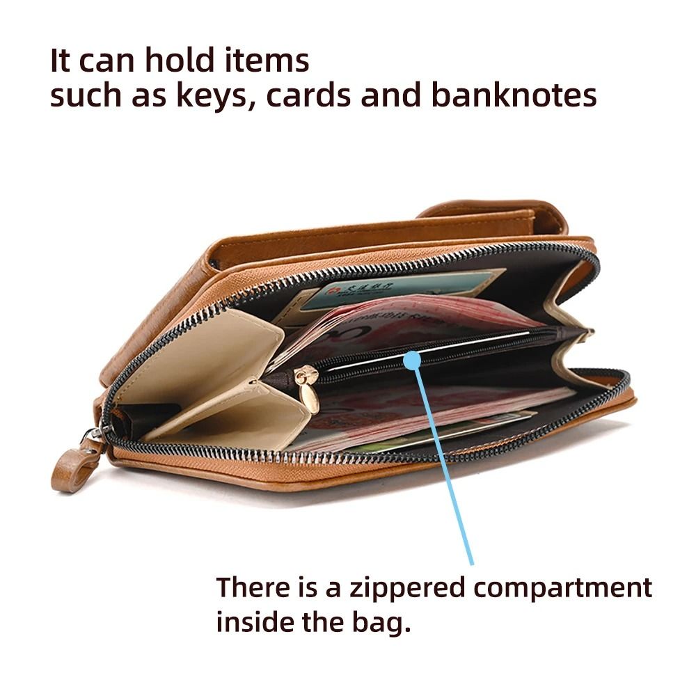 Fashionable Versatile Crossbody Mobile Phone Bag and Large-Capacity Coin Purse