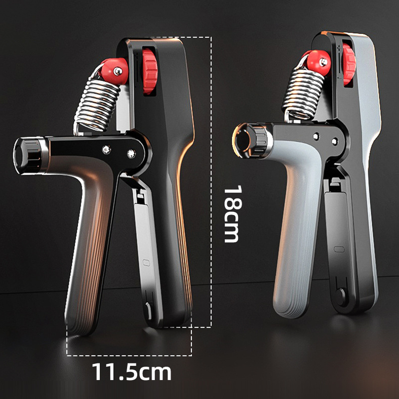Adjustable Weight Fitness Hand Strength Trainer, Electronic Counting Grip Strength Device