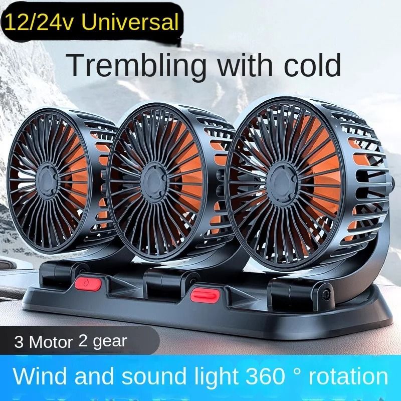 Why Choose Our Car Fan Adjustable Triple Head Electric Dashboard Fan USB 12V 24V