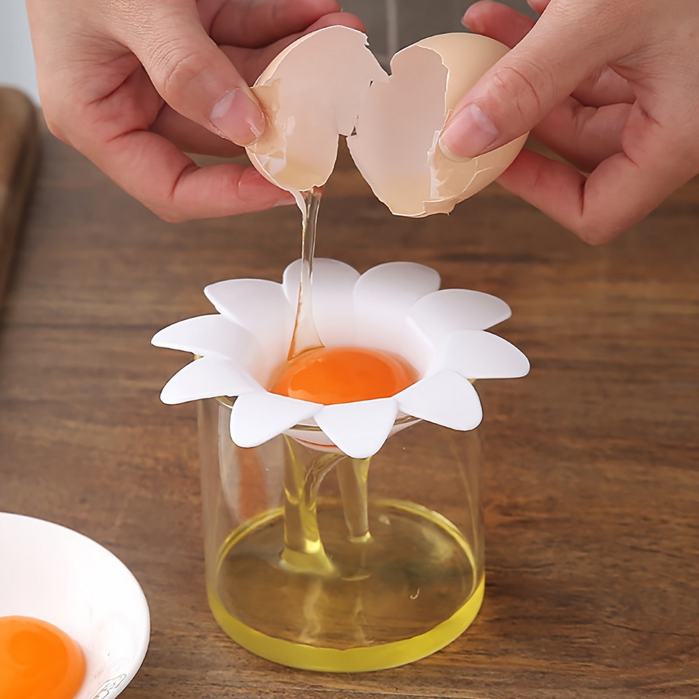 Cute Flower Egg Separator Yolk Extractor for Baking and Cooking