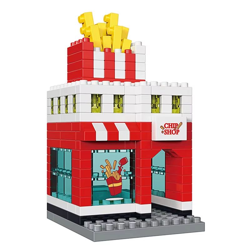 Mini City Street View 3D Building Block Set