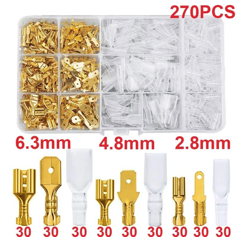 Professional Grade Insulated Spade Terminal Connection Kit