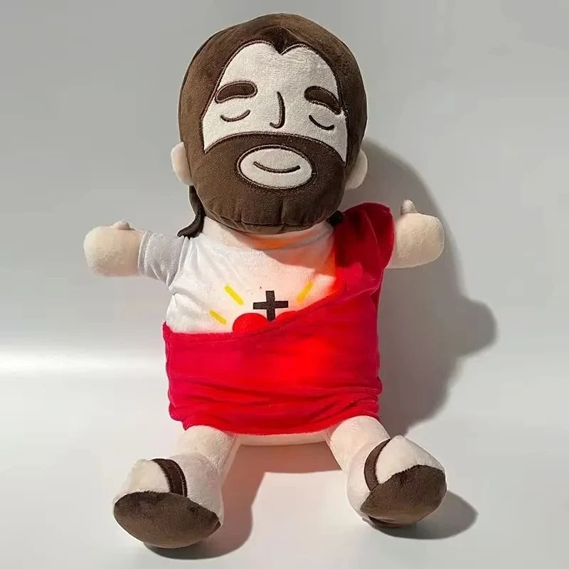 Soothing Breathing Jesus Plush with Light and Music