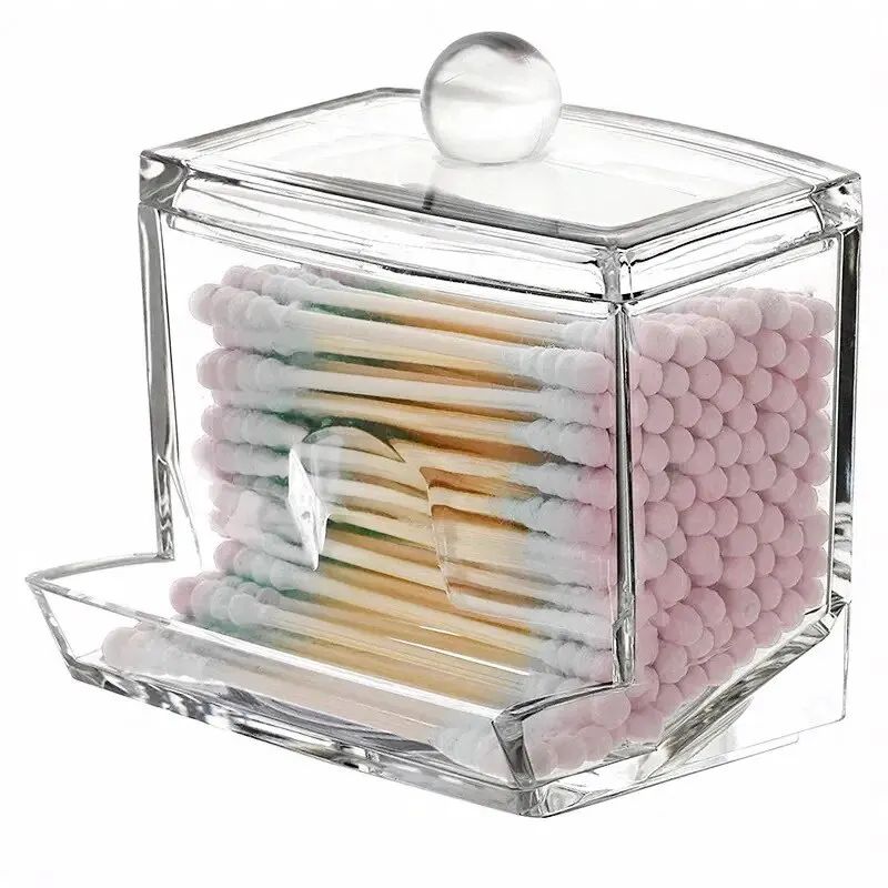 Acrylic Cotton Swab Storage Jar