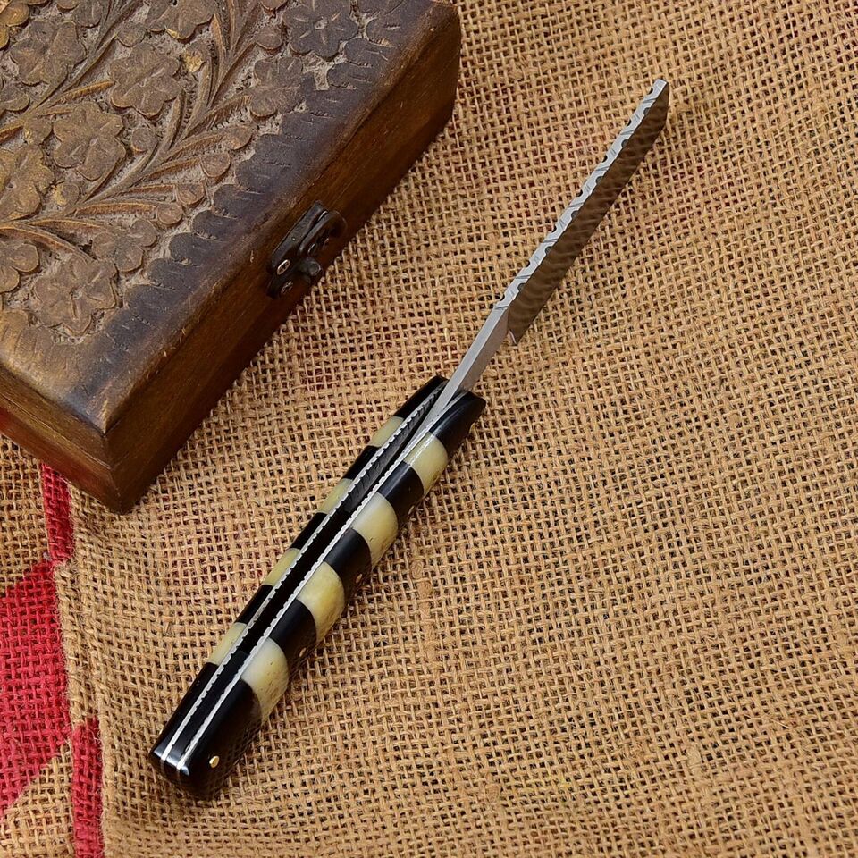 Custom Handmade Wet Shave/Barber/Salon D2 Steel Straight Cut Throat Razor